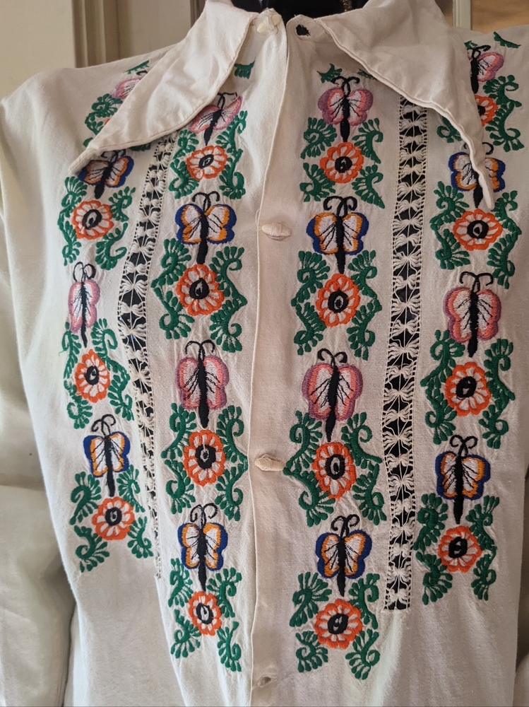 Stunning embroidered hippie top